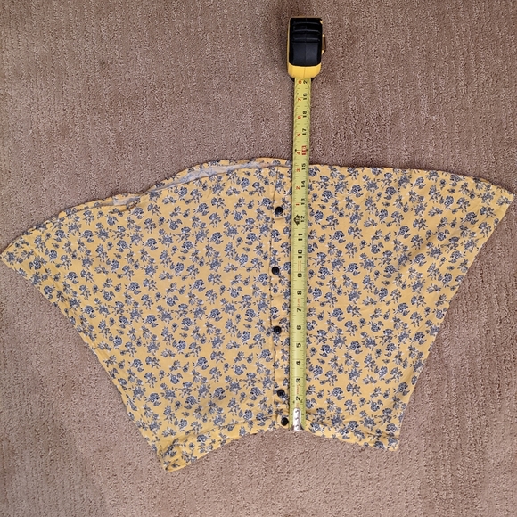 Yellow linen Button-up skirt | 8 - Picture 4 of 4